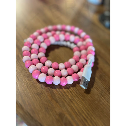 ’2 in 1’ Phone Chargers - Two Shade Pink