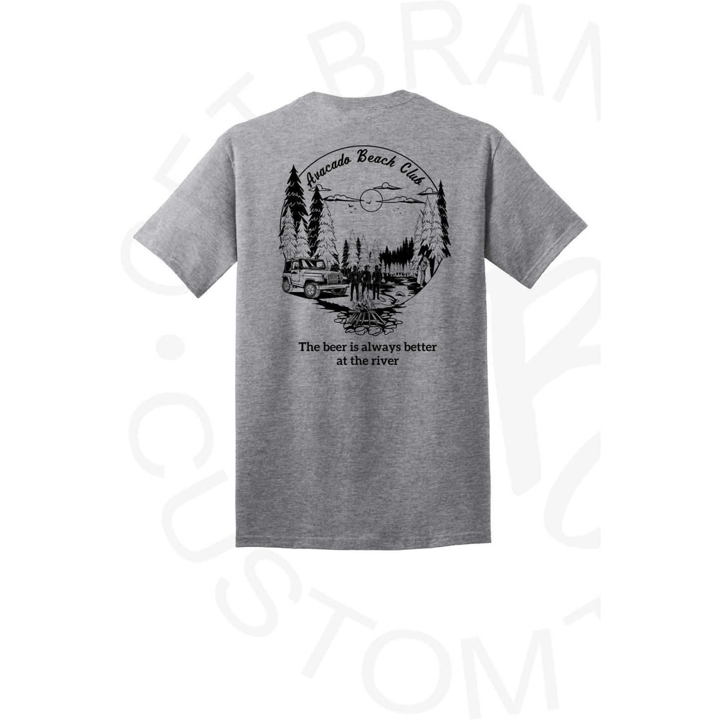 Avacado Beach Club Gildan or Port & Co Brand Tee - SM