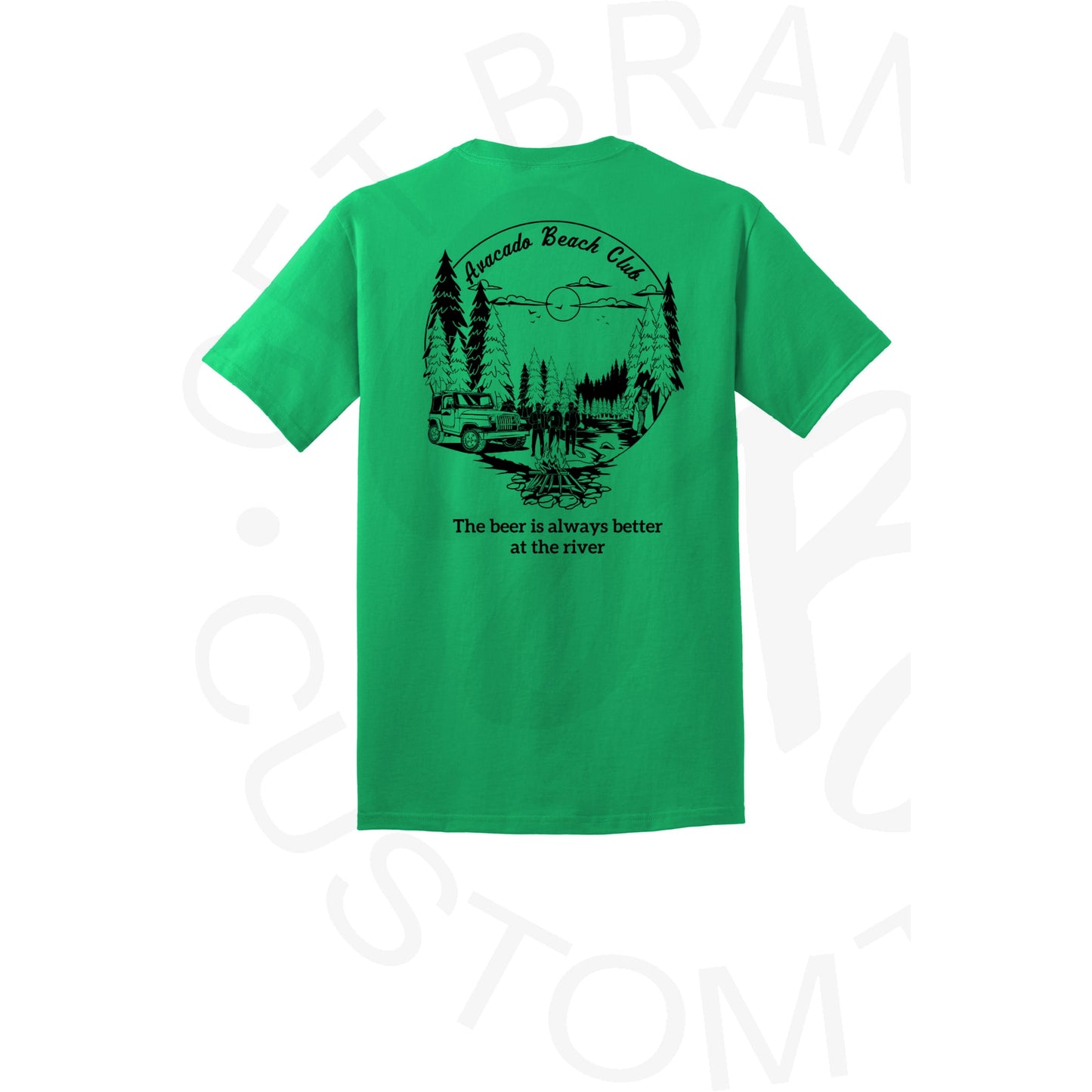 Avacado Beach Club Gildan or Port & Co Brand Tee - SM