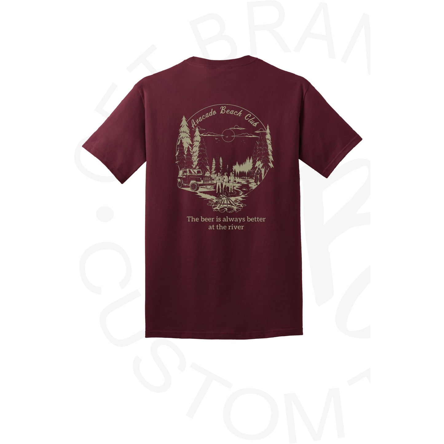 Avacado Beach Club Gildan or Port & Co Brand Tee - SM