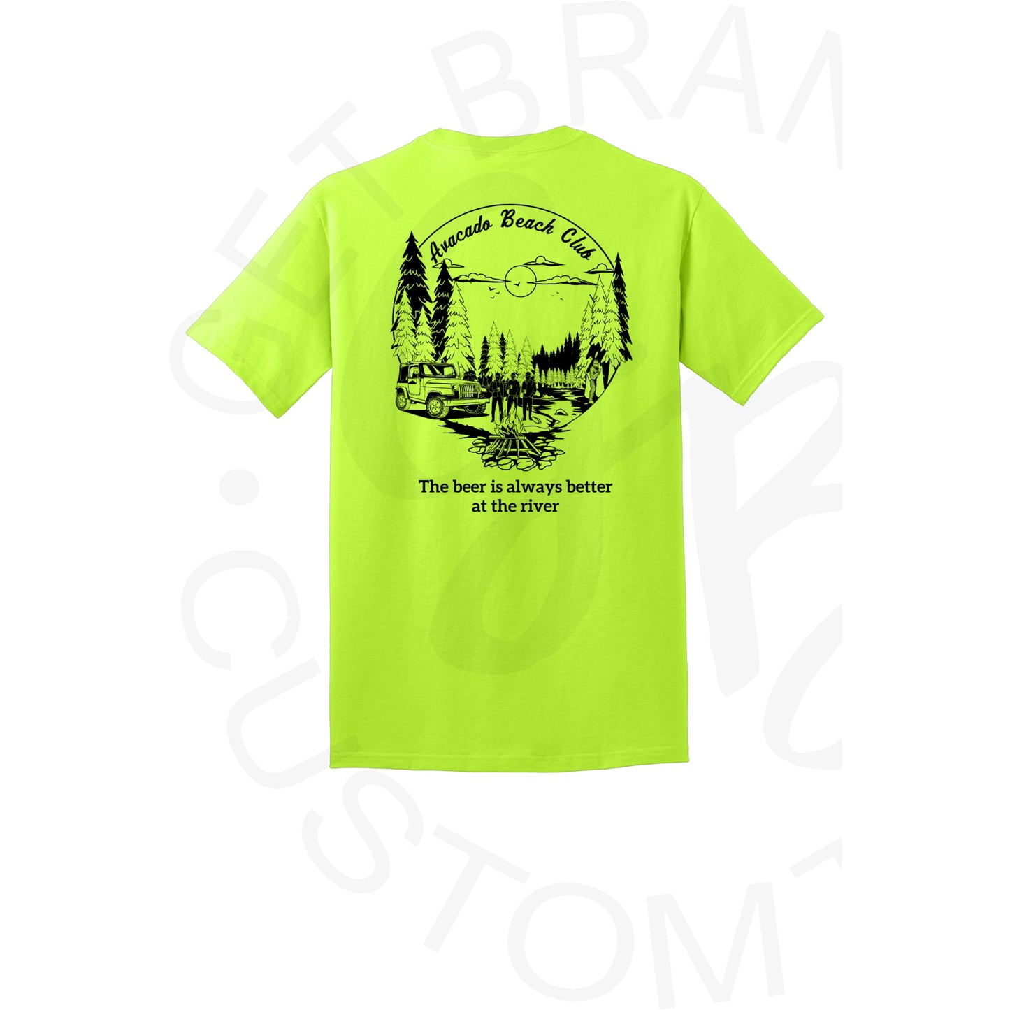 Avacado Beach Club Gildan or Port & Co Brand Tee - SM