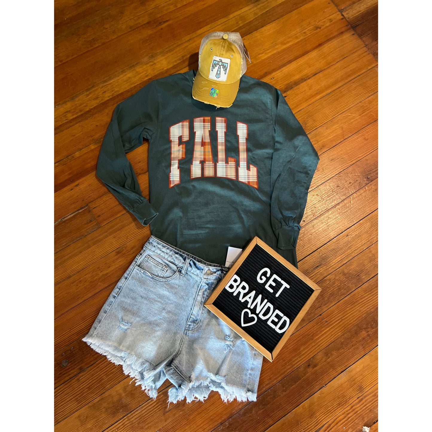 Comfort Colors Fall Plaid Long Sleeve - Apparel &