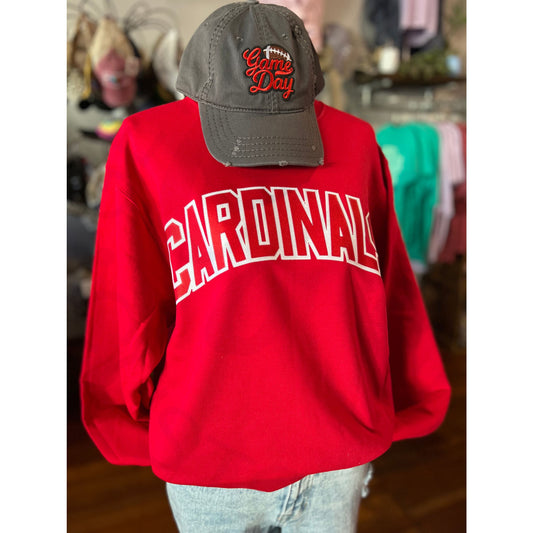 Conway Springs Cardinals Applique Crewneck