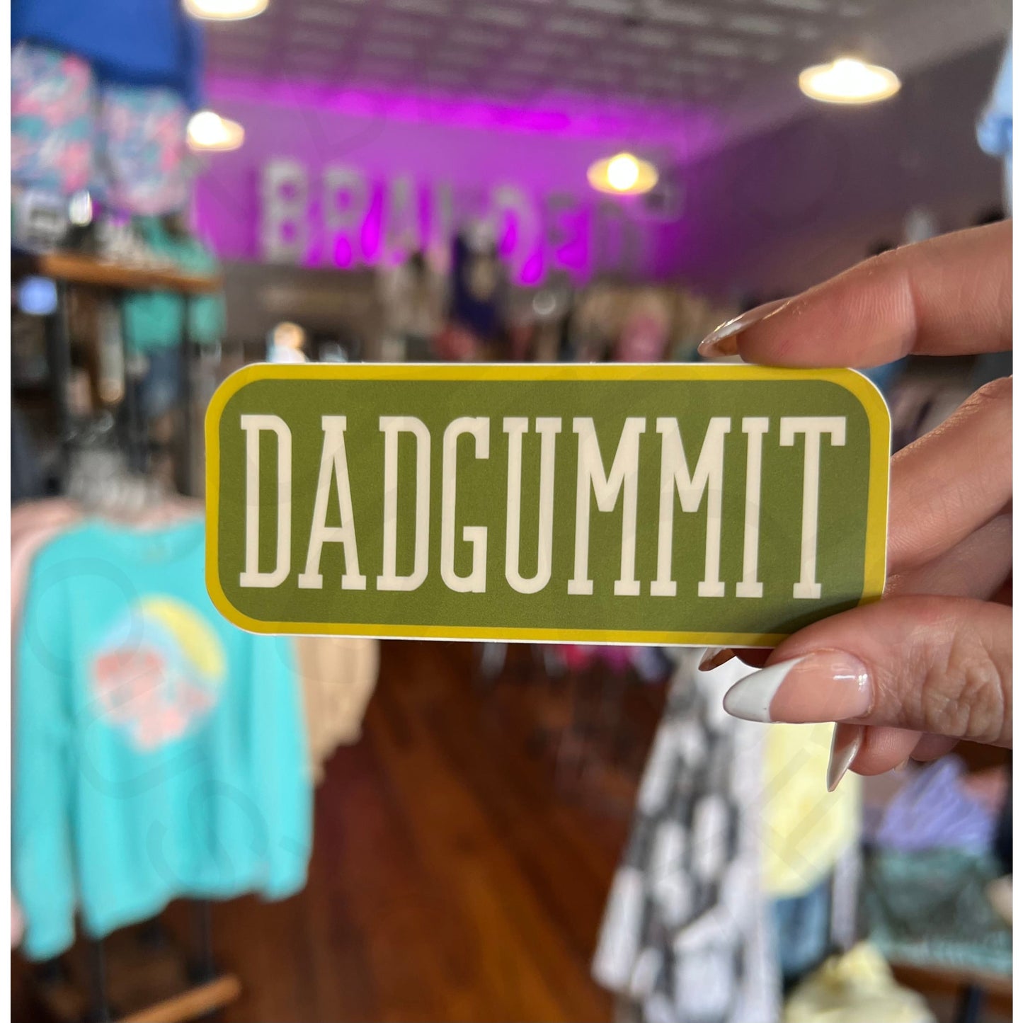 Dadgummit Sticker Decal - Apparel & Accessories