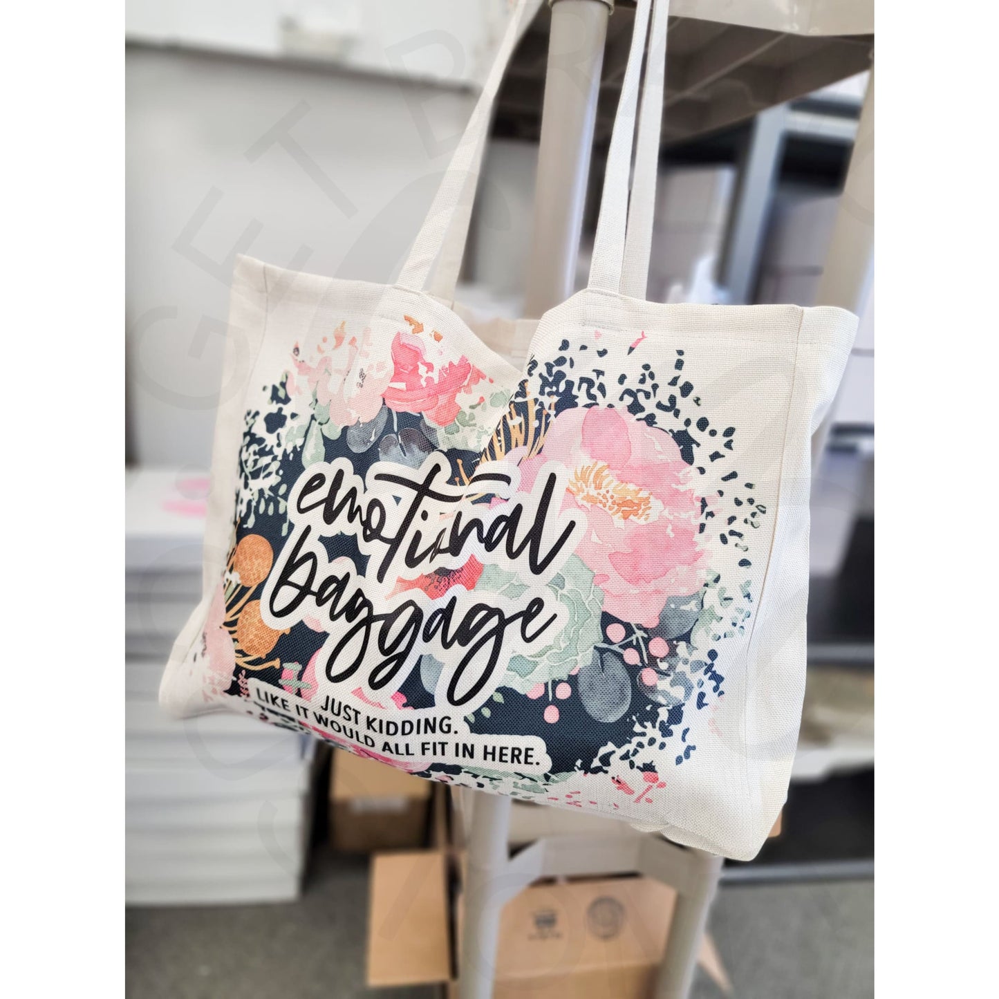 Emotional Baggage Oversized Tote - Apparel & Accessories