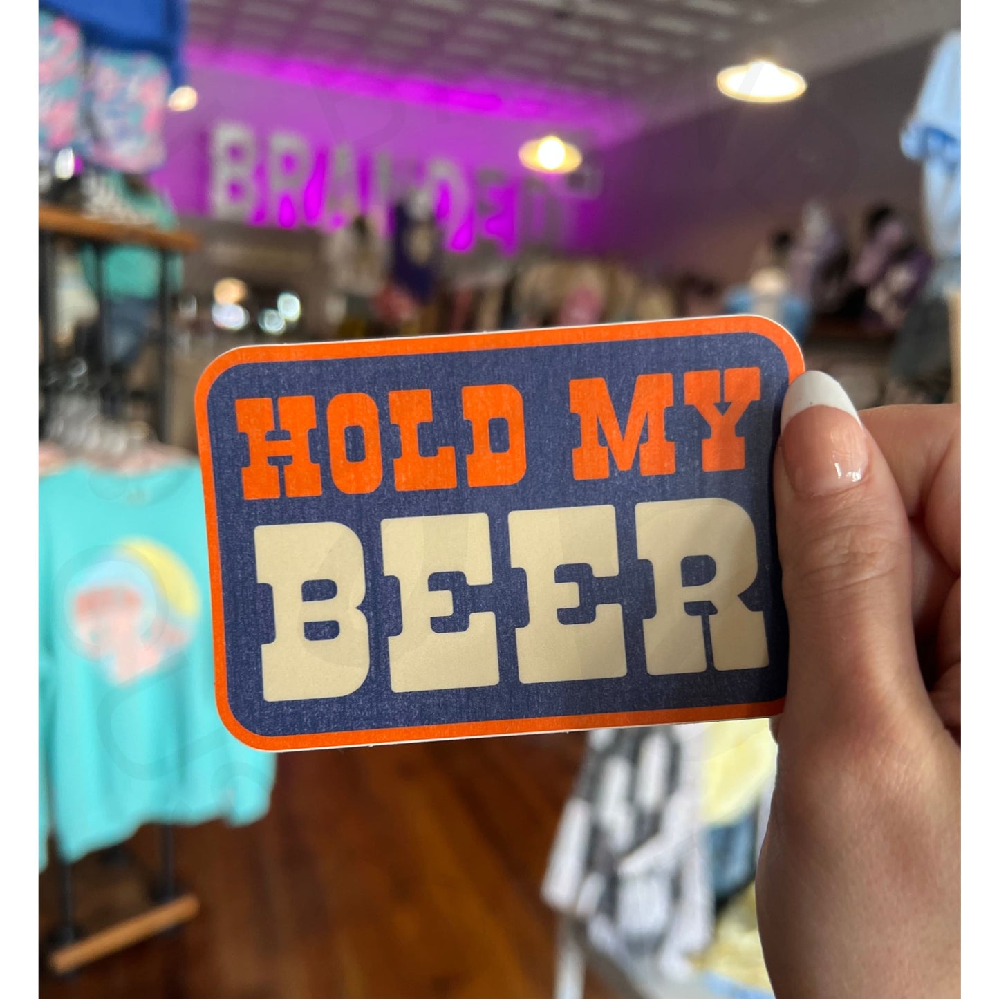 Hold My Beer Sticker Decal - Apparel & Accessories