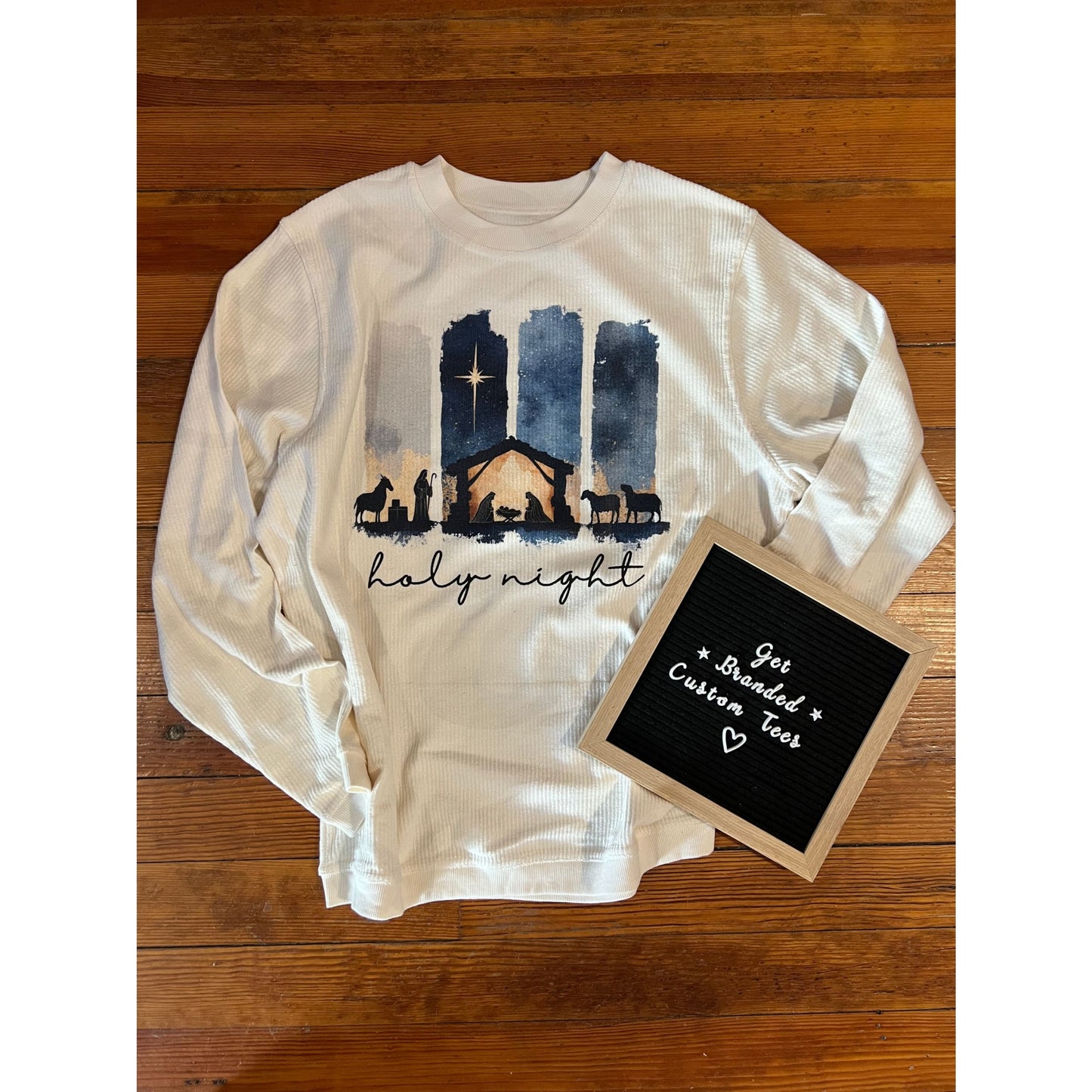 Holy Night Ribbed Long Sleeve