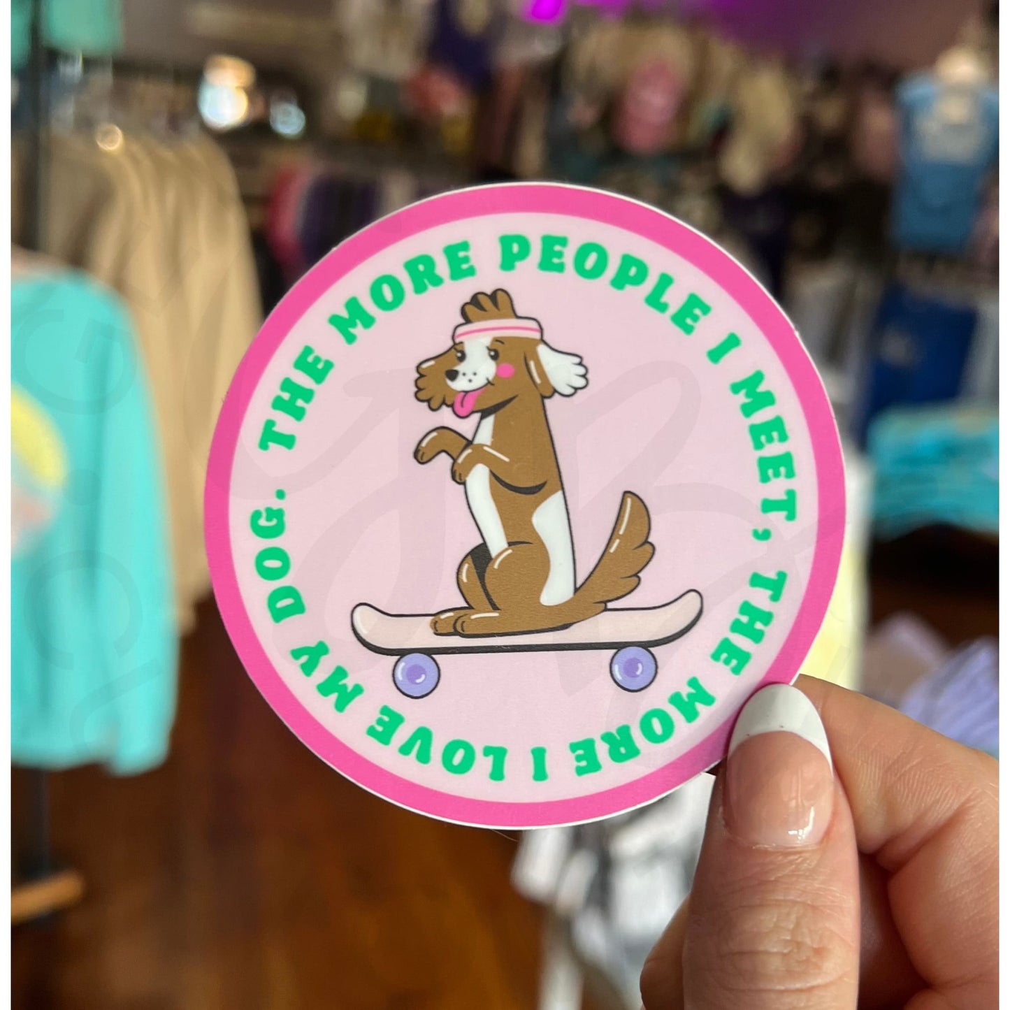 I Love My Dog Sticker Decal - Apparel & Accessories