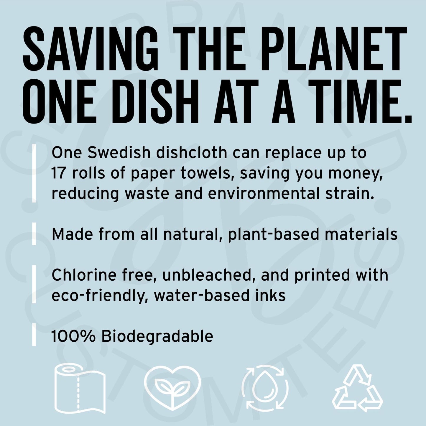 Jolliest Bunch of Assholes Holiday Swedish dishcloth -