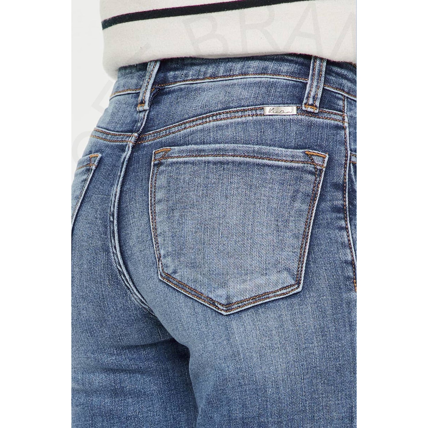 Kan Can High Rise Skinny Straight Leg Denim - Apparel &