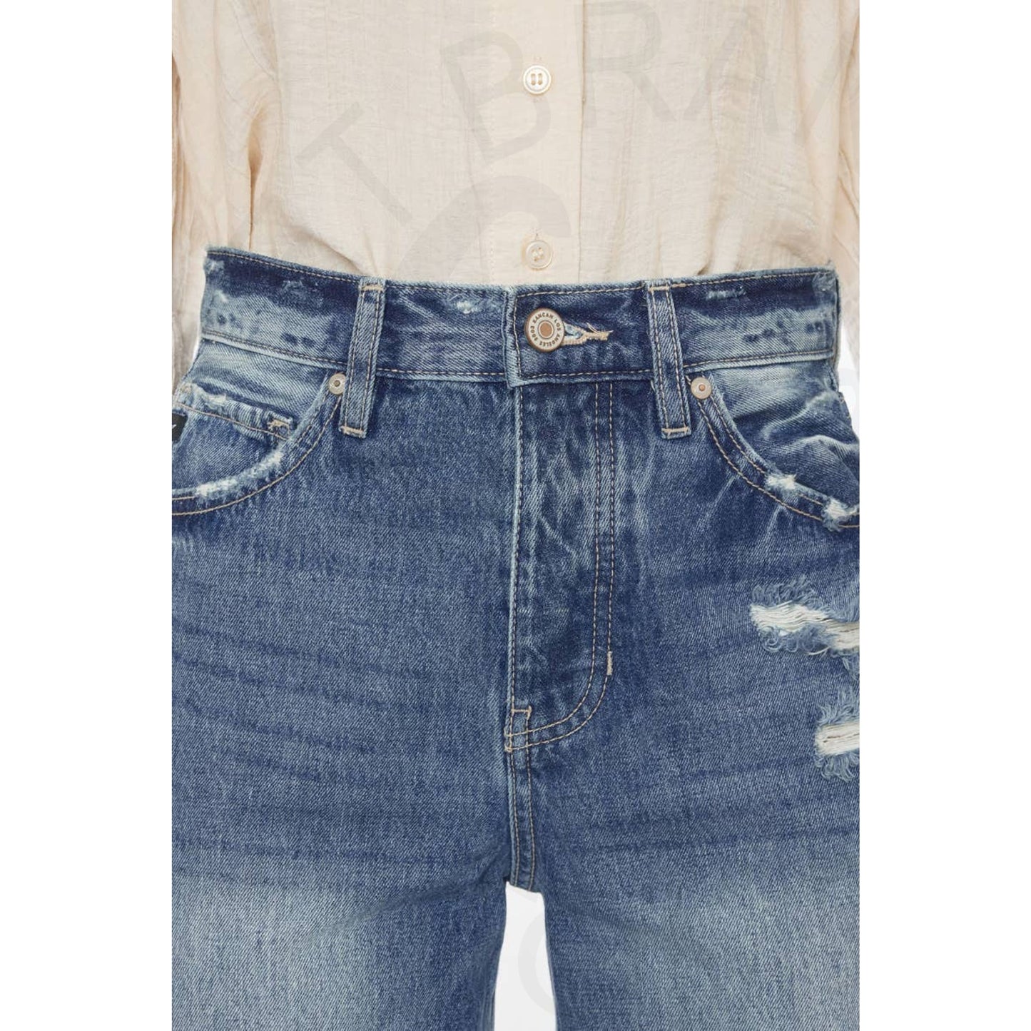 Kan Can Ultra High Rise 90’s Wide Leg Flare Denim