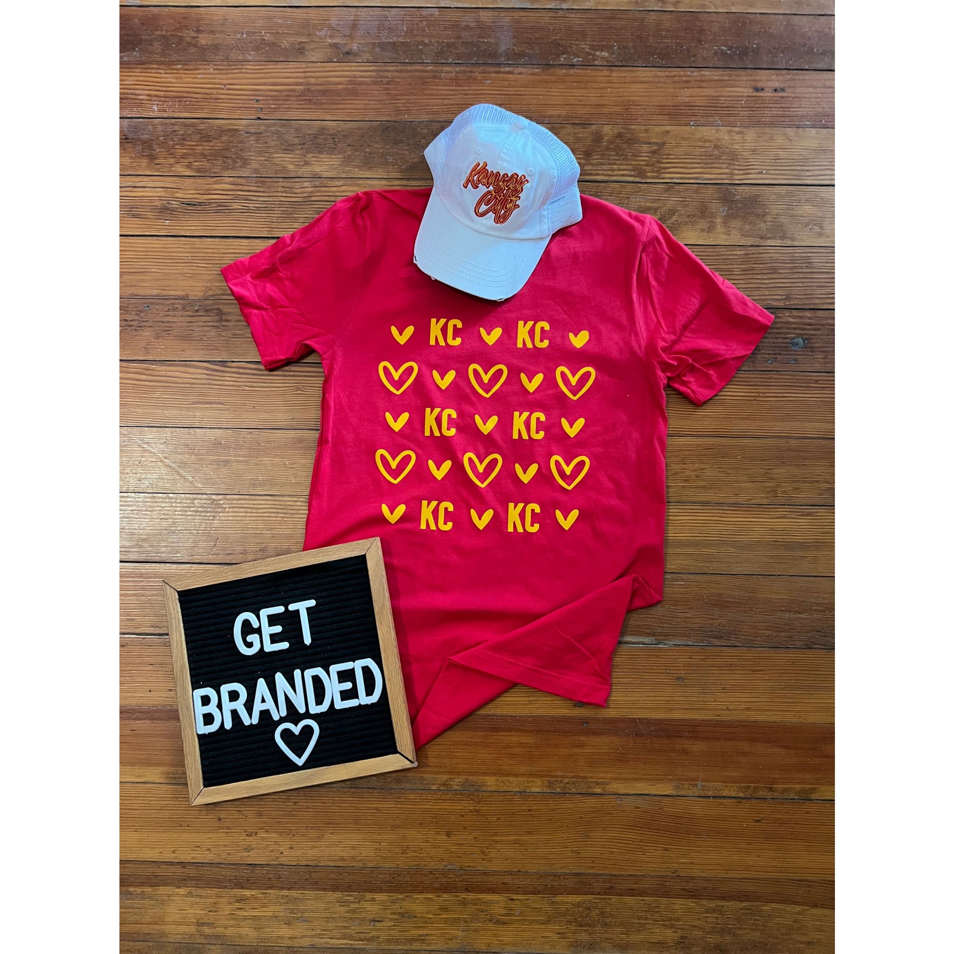 KC Repeat Heart Tee