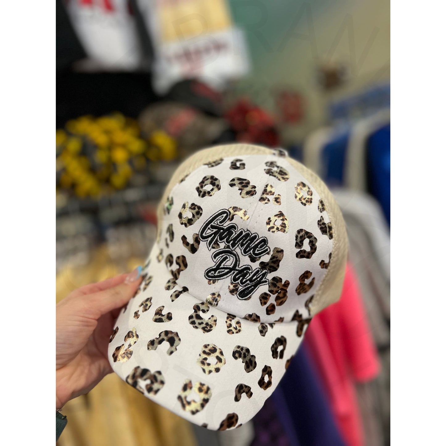 Ladies Game Day Leopard Hat