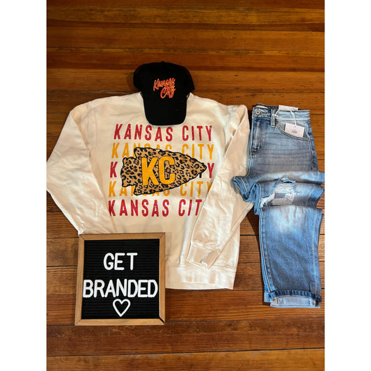 Leopard Arrowhead KC Sweatshirt