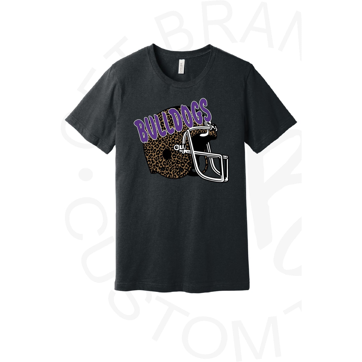 Leopard Football Helmet Mascot Bella Canvas Tee Pre-Order