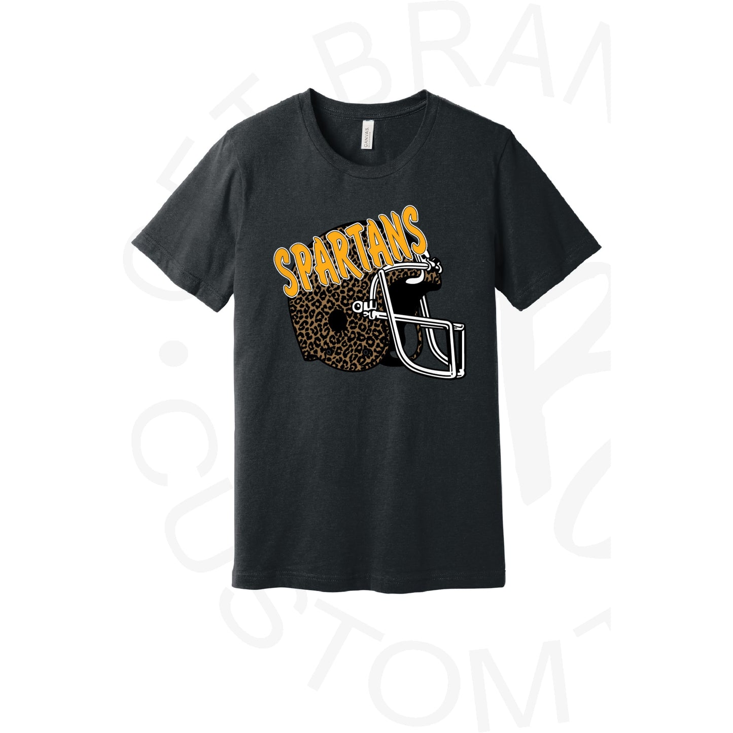Leopard Football Helmet Mascot Bella Canvas Tee Pre-Order