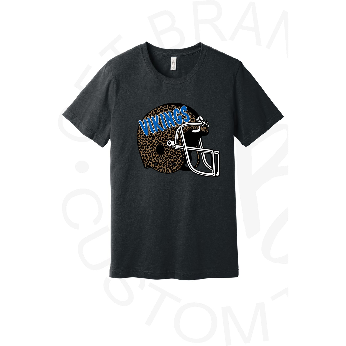 Leopard Football Helmet Mascot Bella Canvas Tee Pre-Order