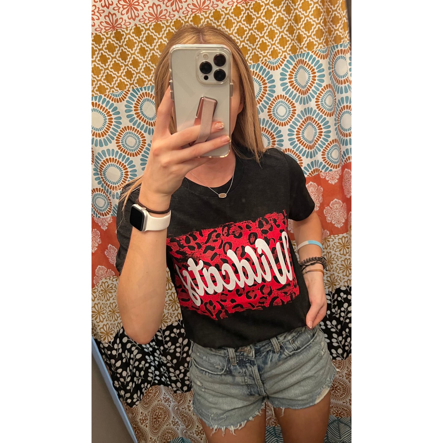 Leopard Glitter Wildcats Tee