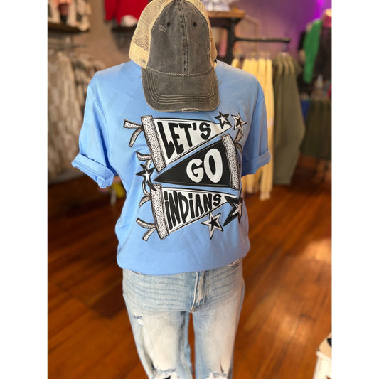 Let’s Go Indians Pennant Flag Tee