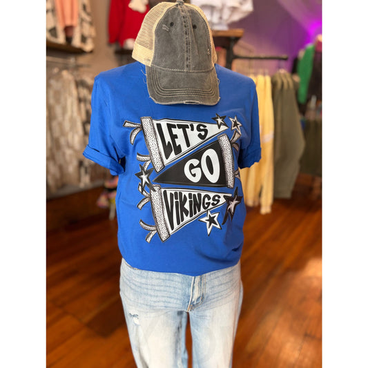 Let’s Go Vikings Pennant Flag Tee