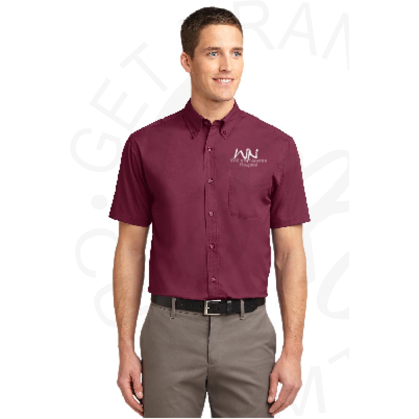NEW!! WNH Port Authority® TALL Short Sleeve Easy Care Shirt