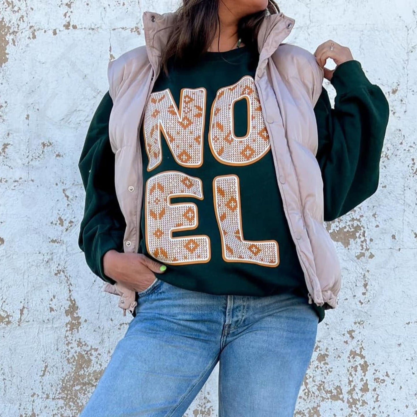 NOEL | Forest Green | Sweatshirt - Apparel & Accessories