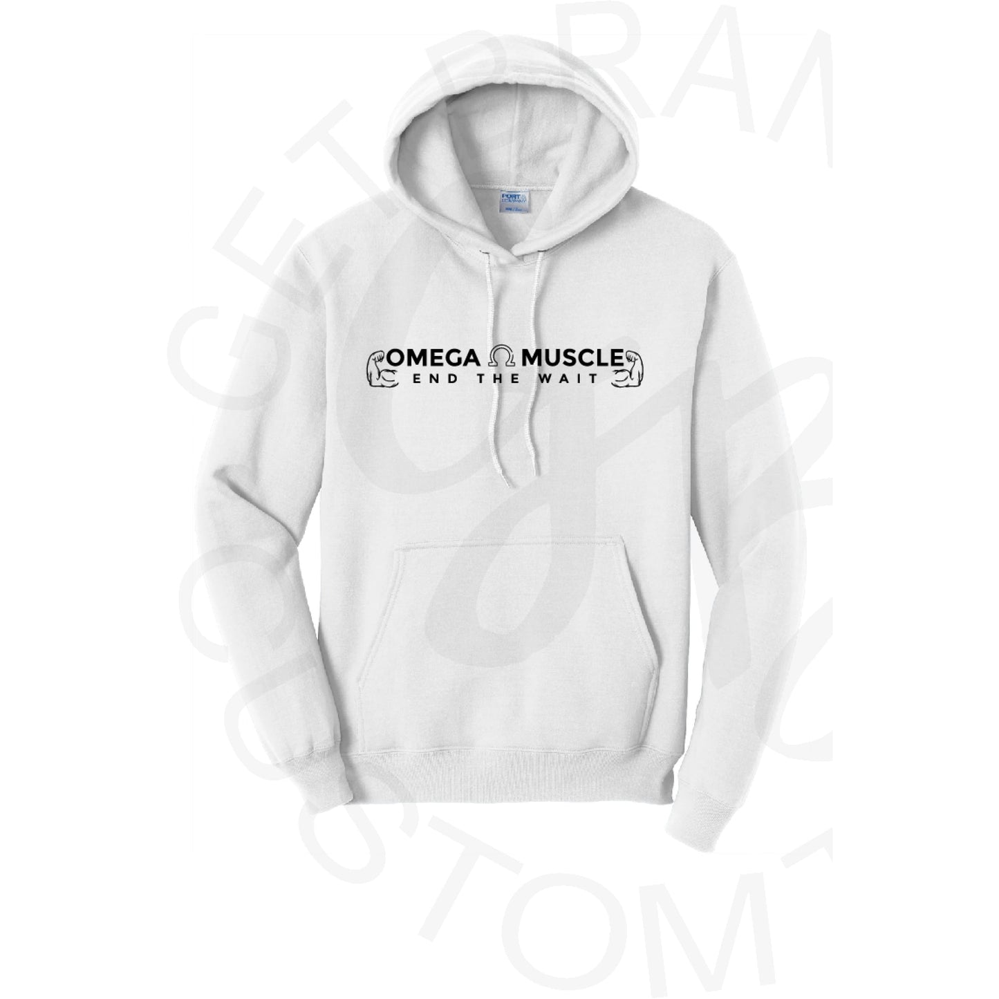 Omega Muscle Hoodie (Front print only) 3 Color options!