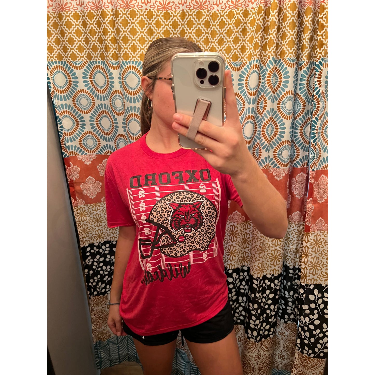 Oxford Leopard Football Helmet T-shirt - Apparel &