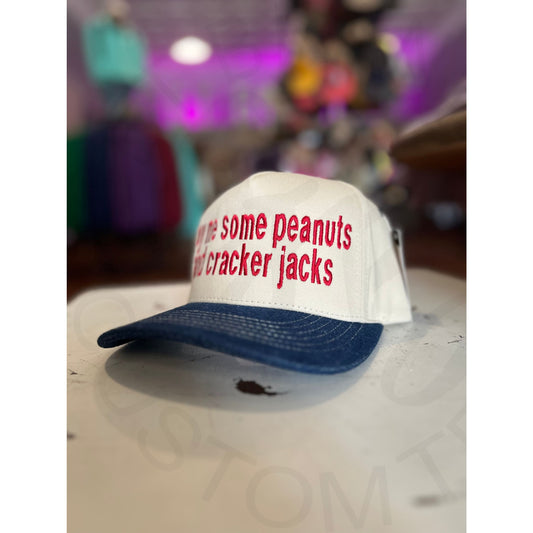 Peanuts and Cracker Jacks C.C Embroidered Trucker Hat