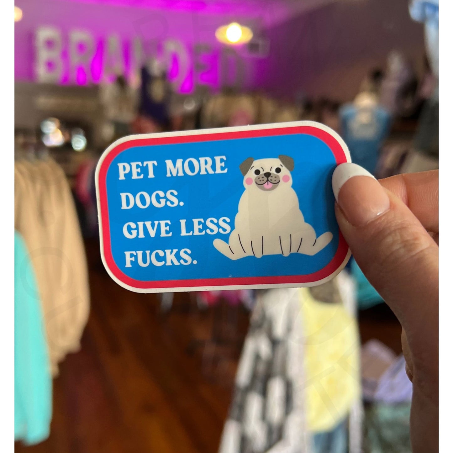 Pet More Dogs Sticker Decal - Apparel & Accessories