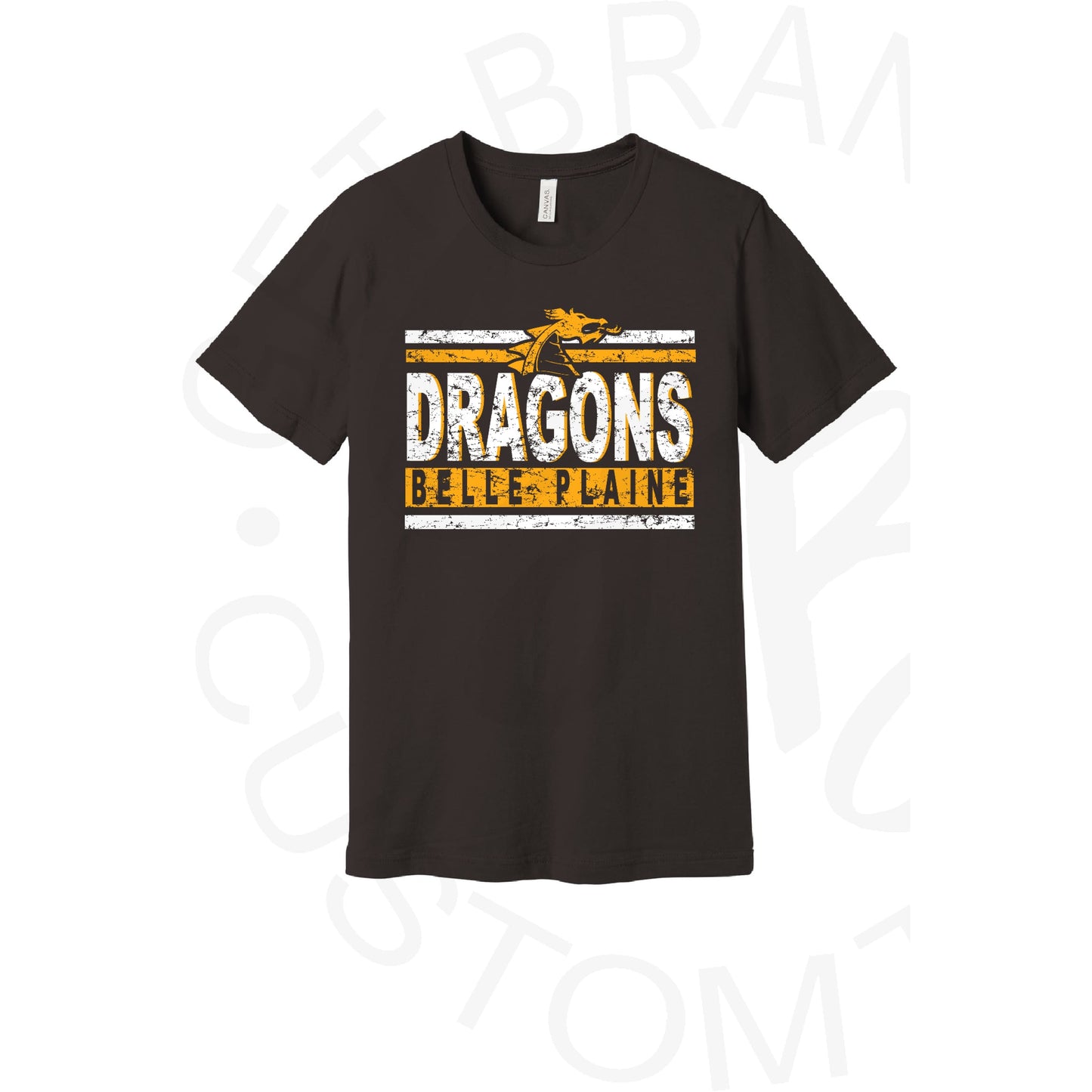 Pre Order Belle Plaine Dragons Distressed Stripe Short