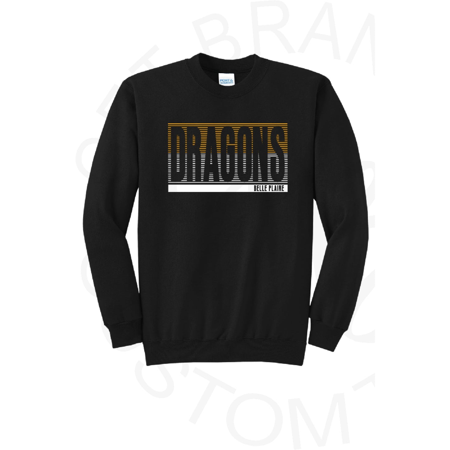 Pre Order Belle Plaine Dragons Mini Stripes Crew Sweatshirt