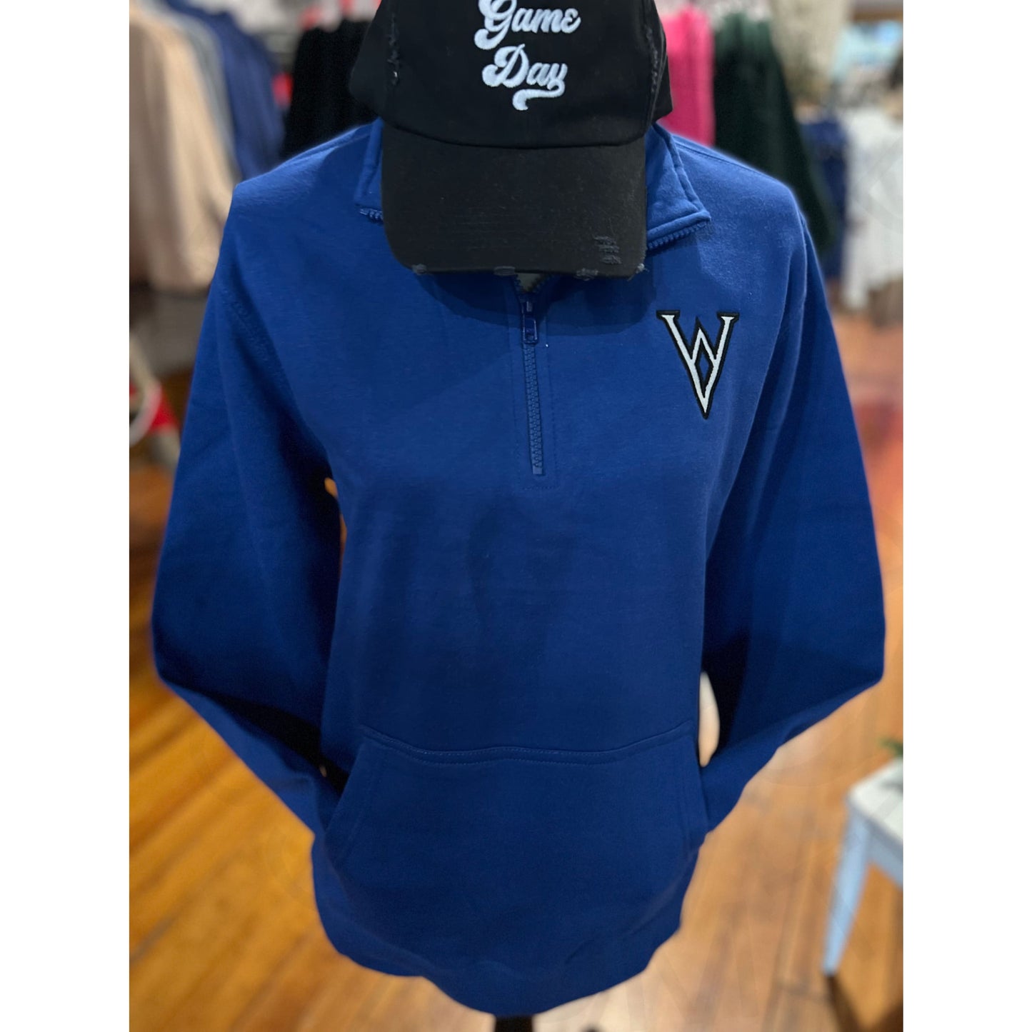 Royal Blue Vikings Quarter Zip