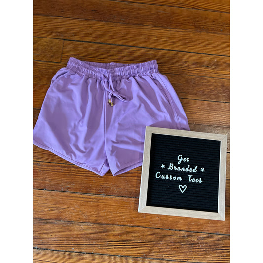 Solid Lavender Everyday Shorts - Apparel & Accessories
