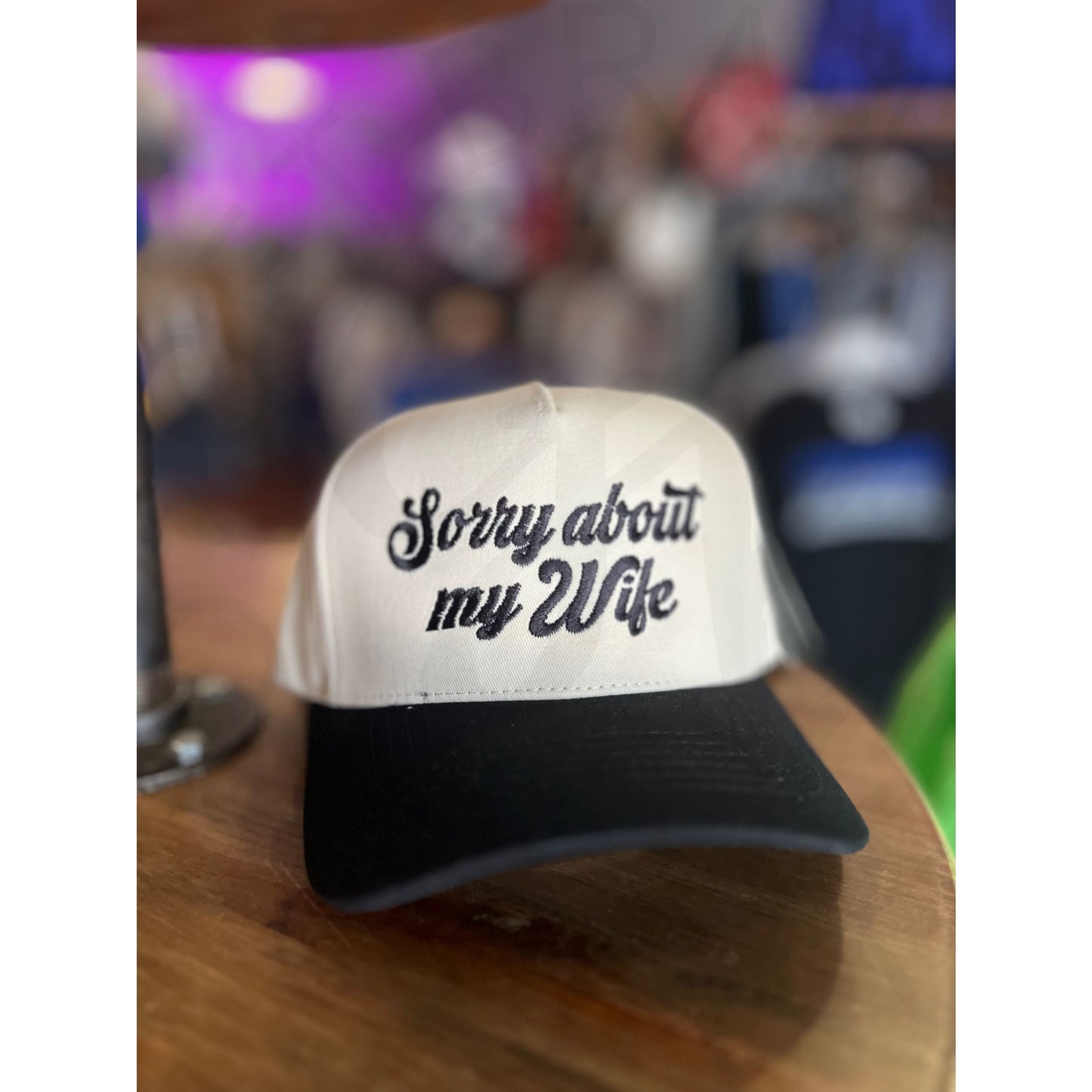 Sorry About My Wife / Husband Embroidery Cap - Apparel &