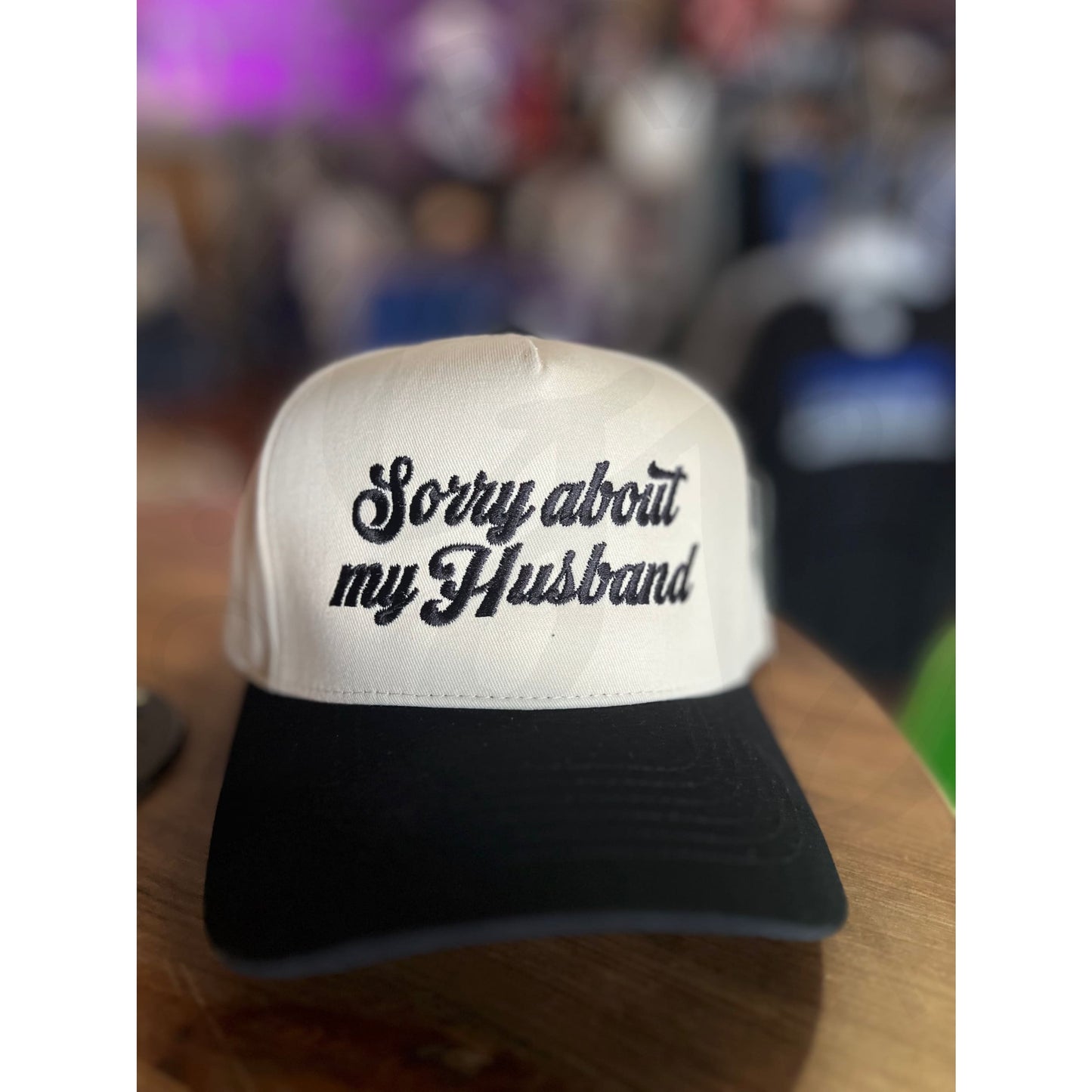 Sorry About My Wife / Husband Embroidery Cap - Apparel &