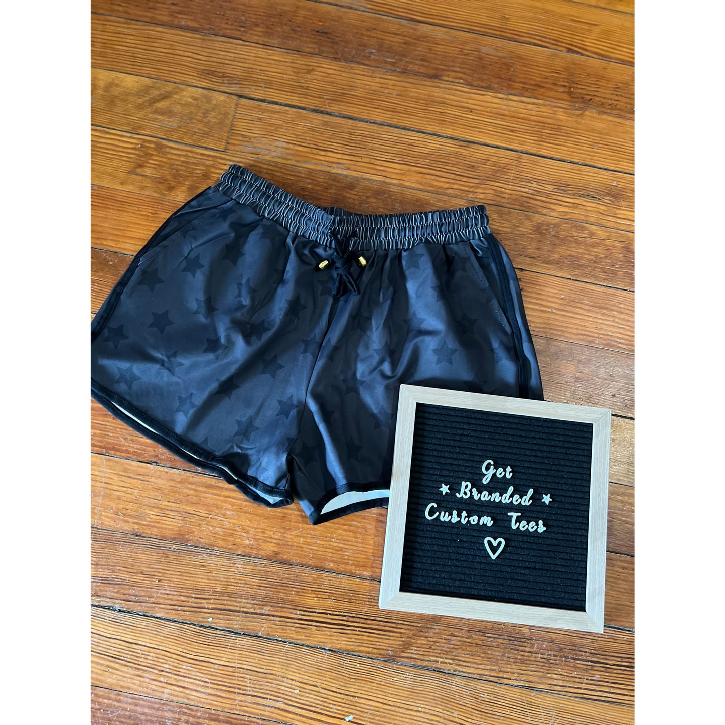 Starry Night Drawstring Everyday Shorts - Apparel &