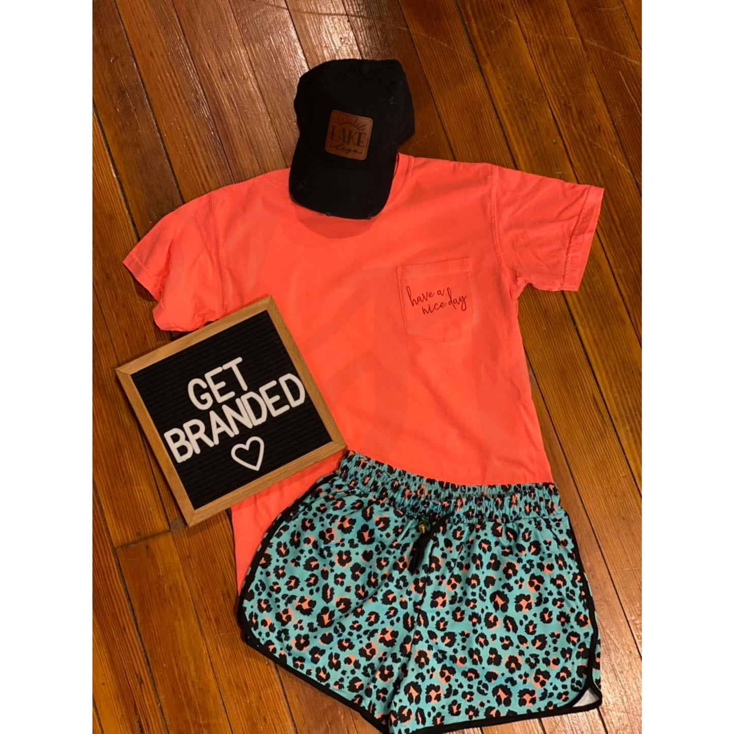 Tulum Turquoise Leopard Shorts - Shorts
