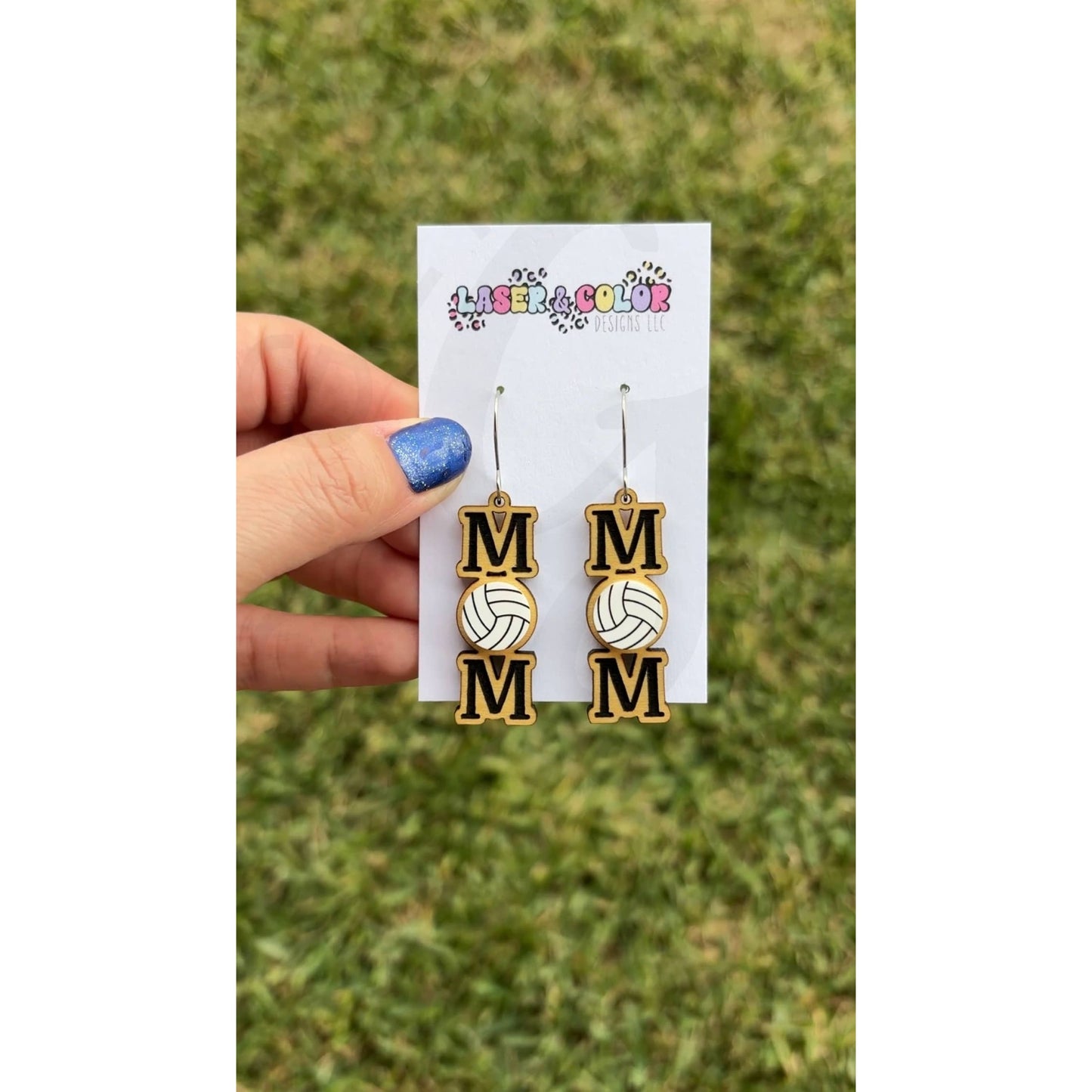 Volleyball Earrings Sports Earrings Mom Earrings - 1 Pair