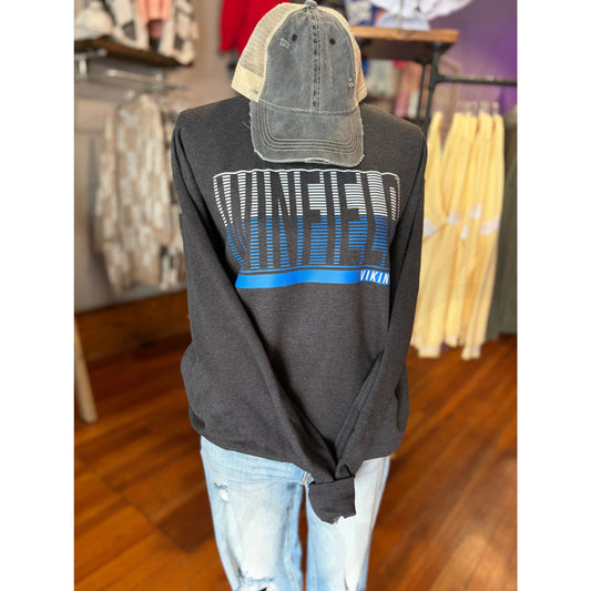 Winfield Vikings Mini Stripes Crewneck