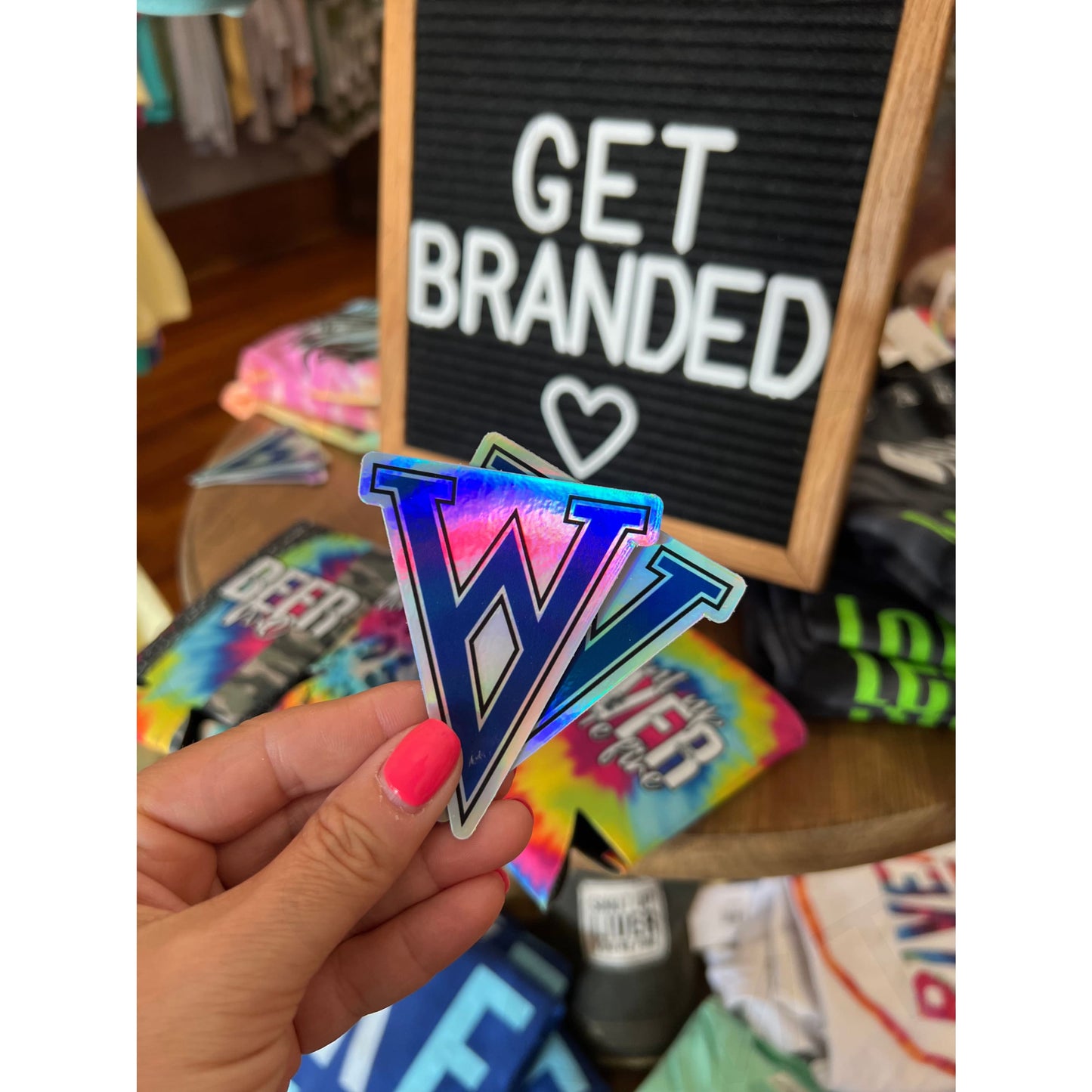 Winfield Vikings WV Holographic Decal - Decal