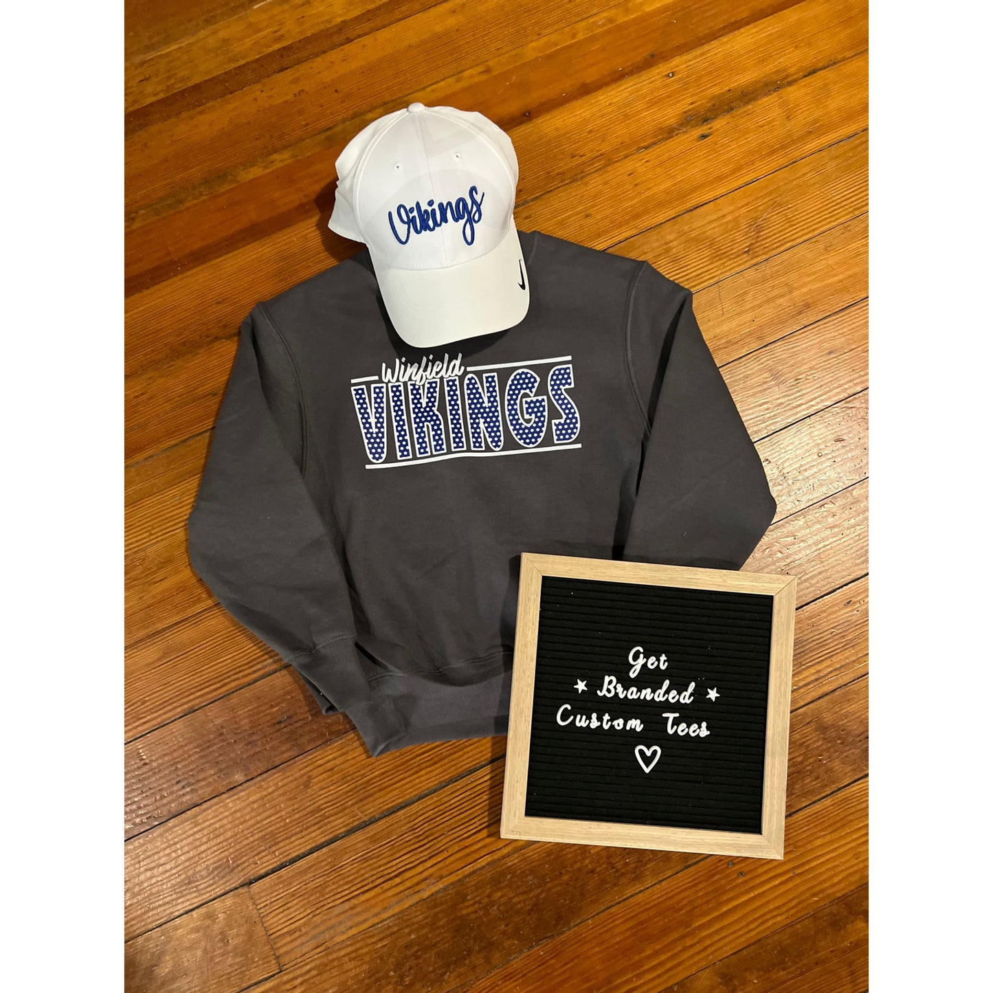 Winfield Vikings Youth Polka Dot Sweatshirt