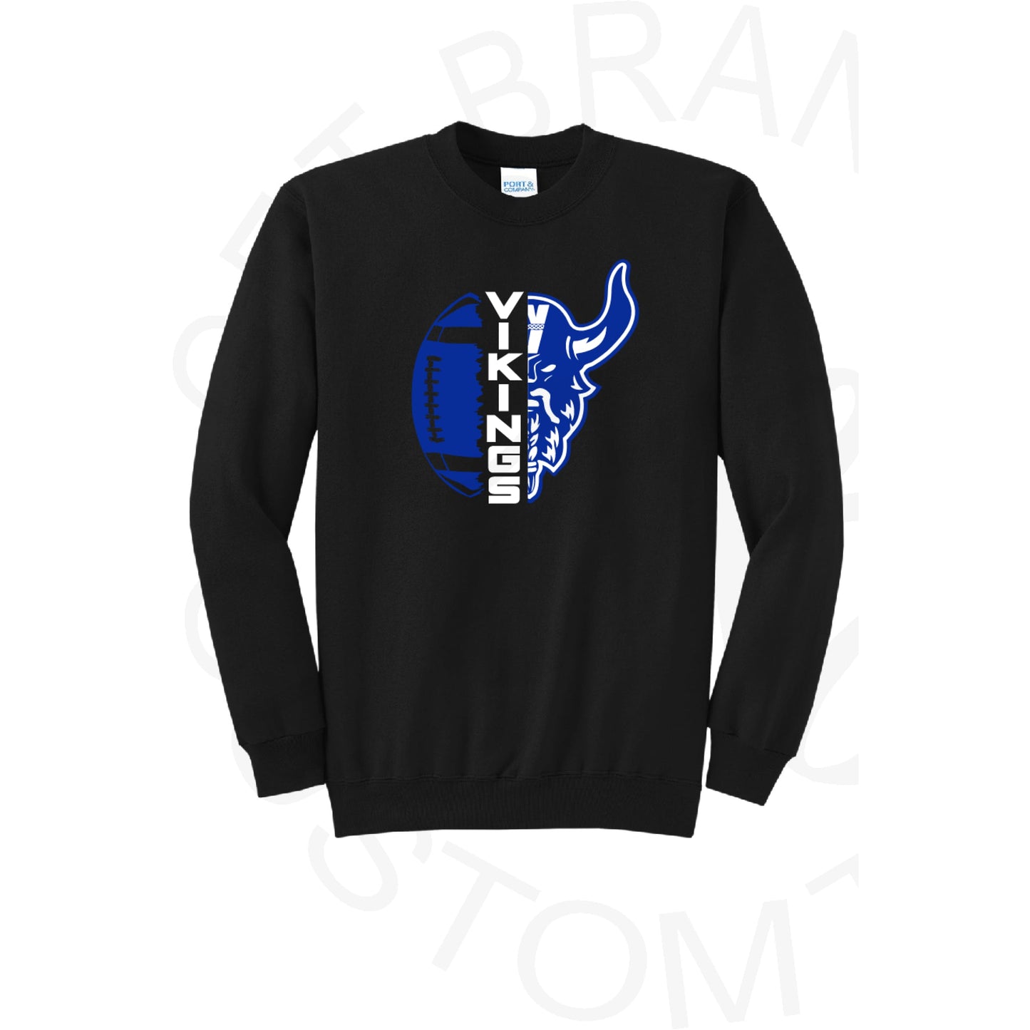 Winfield Youth Football Crew Sweatshirt - SM / Black