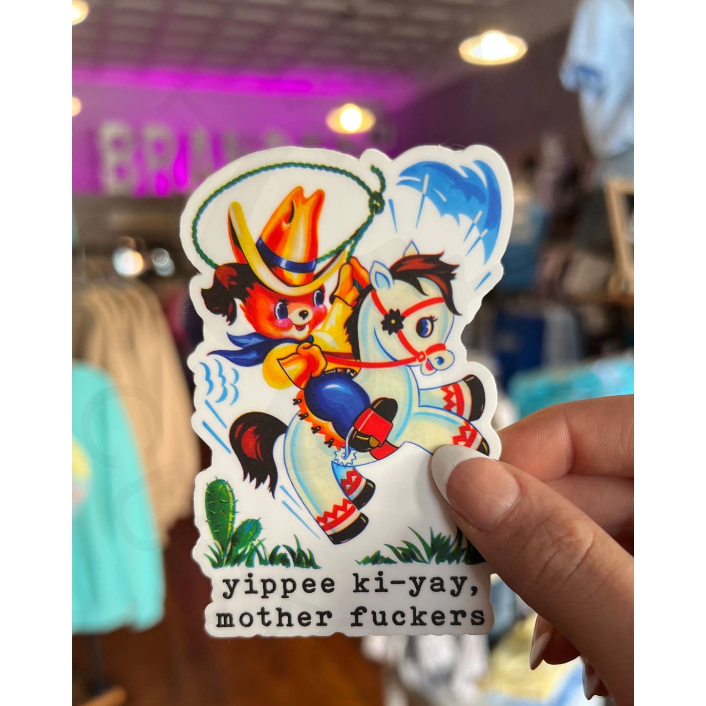 Yippee Ki-Yay Mother F*cker Funny Sticker Decal - Apparel &