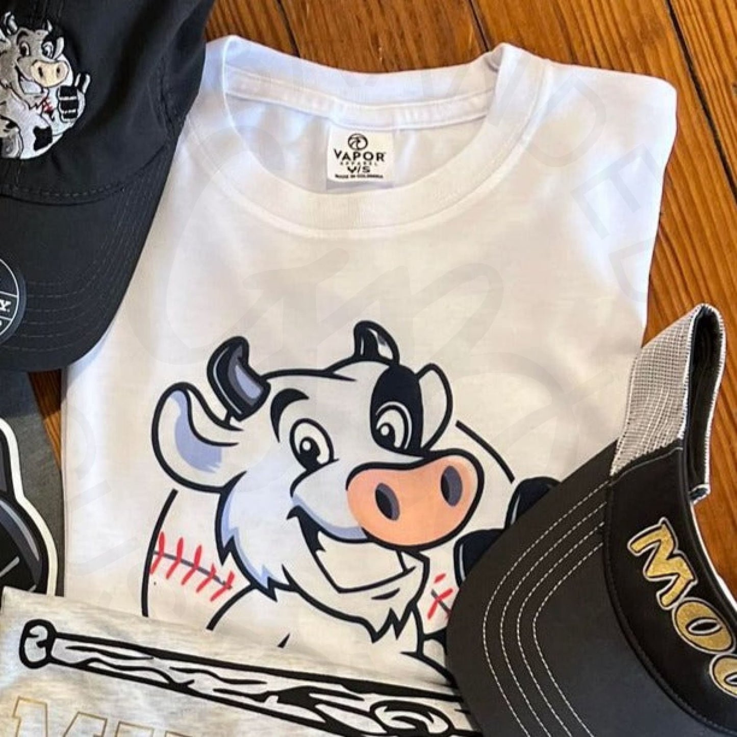 Youth #YaHerd Moos Logo White Tee