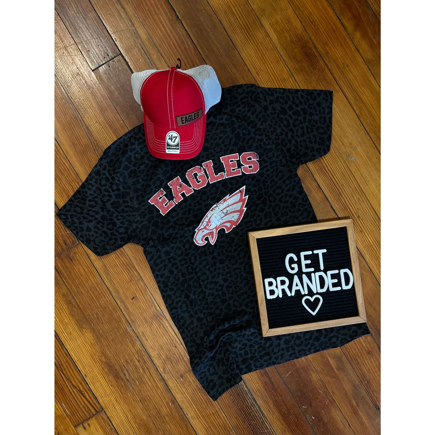 Eagles Mascot Leopard Tee