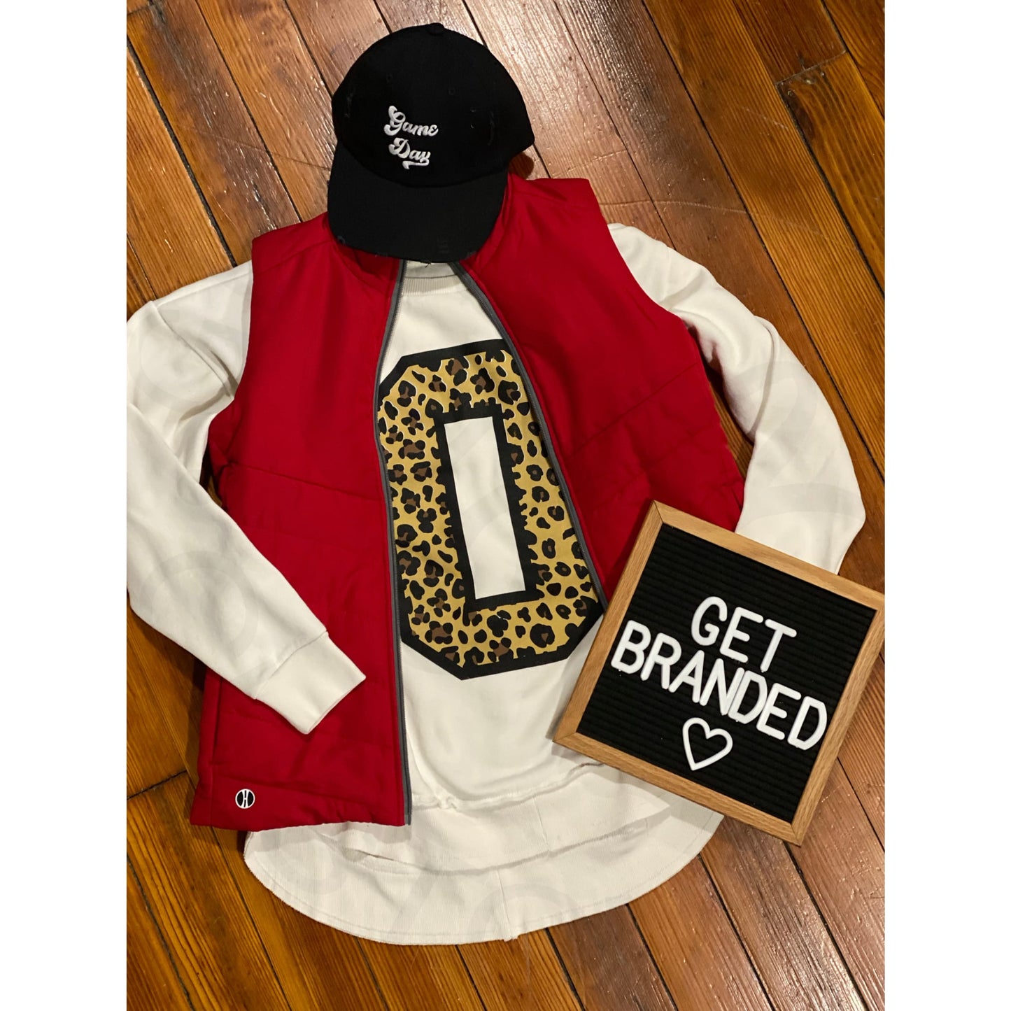 Leopard Print O Sweatshirt