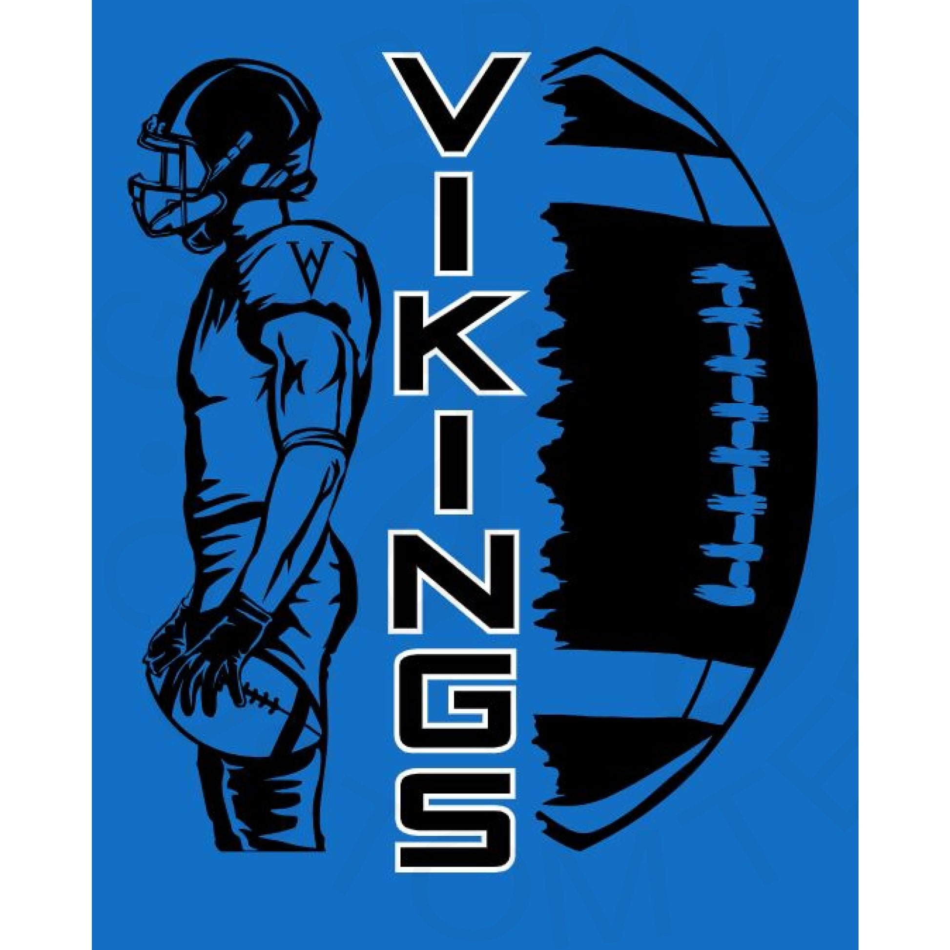 2023 WHS Vikings Football Crew Sweatshirt