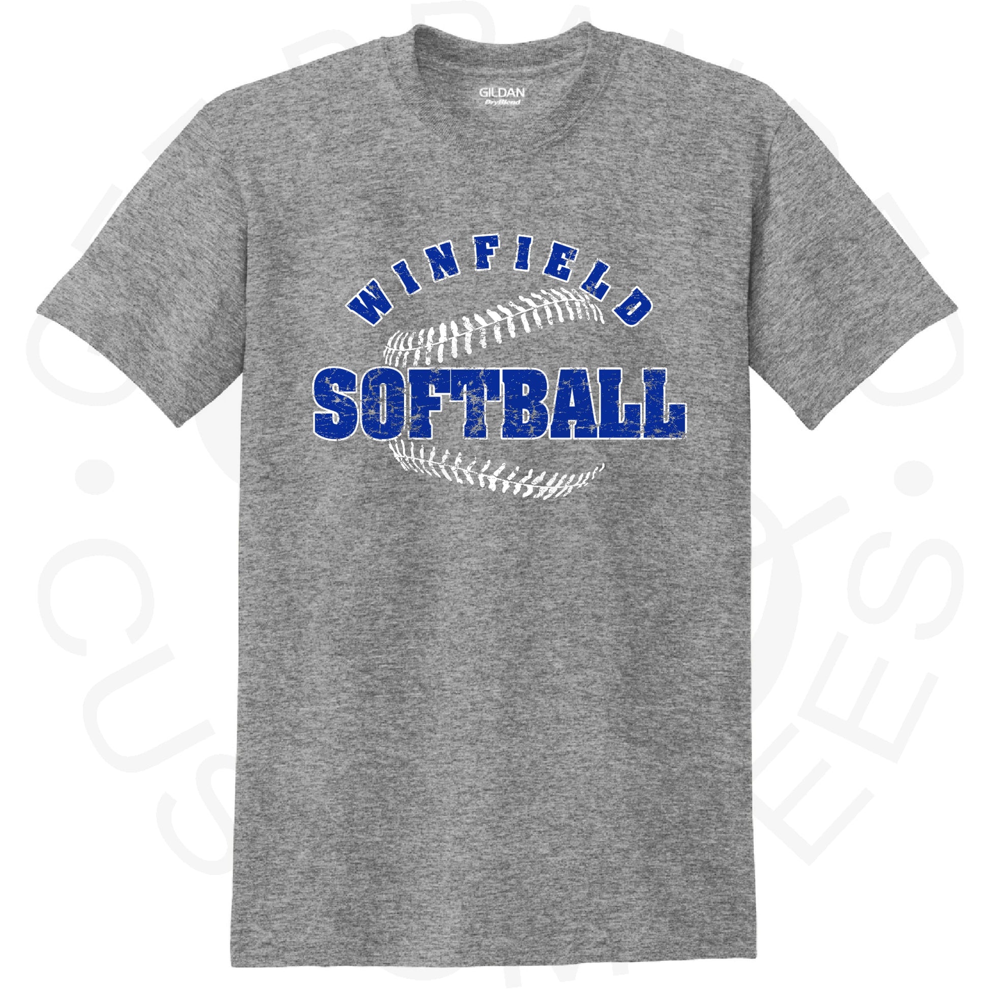 2025 Winfield Softball Laces Gildan Softstyle Tee