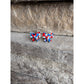 4th of July Bow Earrings Coquette Bow Stud USA Earrings